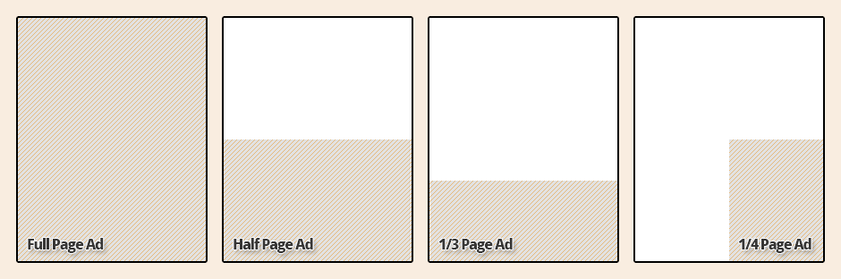 Advertisement Sizes for the Diverse Edmonton Magazine, Print Edition Advertisement Sizes for the Diverse Edmonton Magazine, Print Edition